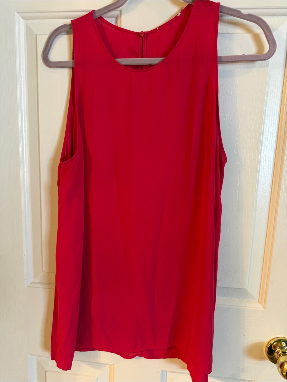 Sleeveless Red Women’s Shell Top